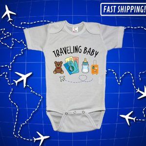 Traveling baby bodysuit Funny baby clothes